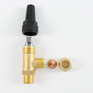 Robinet d'angle en laiton 1/2 po avec raccord NPT pour équipement de climatisation et de réfrigération - Product Image 3