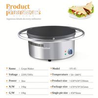 Nouvelle machine à crêpes et à gaufres électrique automatique à haute productivité, best-seller professionnel