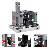 MOC1283 Midnight Bear Office 374 pièces de briques avec Chica Freedy Gordon FNAF Game, blocs de construction éducatifs à assembler pour enfants