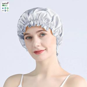 卸売6Aグレード100% 桑シルクボンネット女性用ヘアターバン睡眠用 - Product Image 5