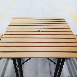 Fábrica al por mayor muebles de patio al aire libre <span class=keywords><strong>mesa</strong></span> de jardín de parque de picnic de madera <span class=keywords><strong>con</strong></span> un agujero de paraguas - Product Image 2