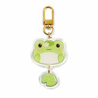 Porte-clés en acrylique facile à utiliser, personnalisable et portable, avec de jolis charms de style anime et finition en résine époxy.