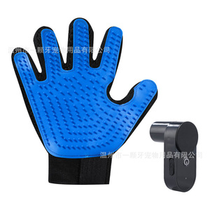 Gants de massage pour animaux de compagnie avec fonction de pulvérisation pour le toilettage et l'élimination des poils des chats et des chiens - Product Image 2