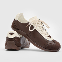 Sepatu Tenis Warna Raramel yang Sedang Tren Sepatu Latihan Klasik Jerman Gaya Bawah Tanah Fashion Sepatu Olahraga Unisex untuk Santai.