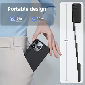 Applicable à l'étui de téléphone iPhone 13 Pro Max, bâton de selfie Bluetooth trois-en-un, bâton de selfie portable pour téléphone portable - Product Image 5