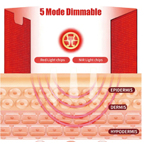 Tapis de luminothérapie rouge pour tout le corps, coussin de thérapie infrarouge proche 660nm 850nm pour soulager les douleurs corporelles, grand tapis de 72 pouces avec minuterie