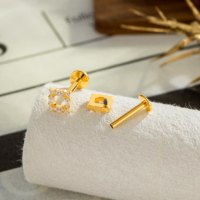 Bijoux de piercing en titane G23 style flocon de neige Maina, pour tragus, labret, cartilage, hélix, lobe, boucles d'oreilles, clous d'oreille et de lèvre, vente en gros