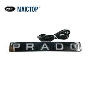 แถบไฟ LED กรอบป้ายทะเบียนด้านหลังชิ้นส่วนรถยนต์ความโลภสำหรับ Prado FJ150กระจกมองหลังโครเมี่ยม - Product Image 1