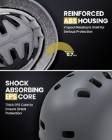 Casques de vélo à ajustement réglable pour cyclistes occasionnels adultes - OutdoorMaster C