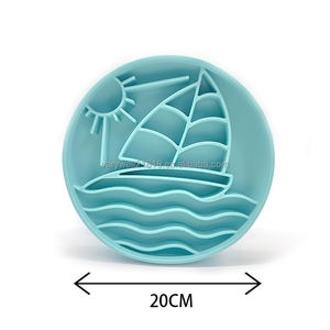 2026 Tendência Produto Varywell Fantasia Ao Ar Livre <span class=keywords><strong>Silicone</strong></span> Alimentação Barco Prancha Cão Água <span class=keywords><strong>Bowl</strong></span> Seafoam Praia Slow Feeder <span class=keywords><strong>Bowl</strong></span> - Product Image 2