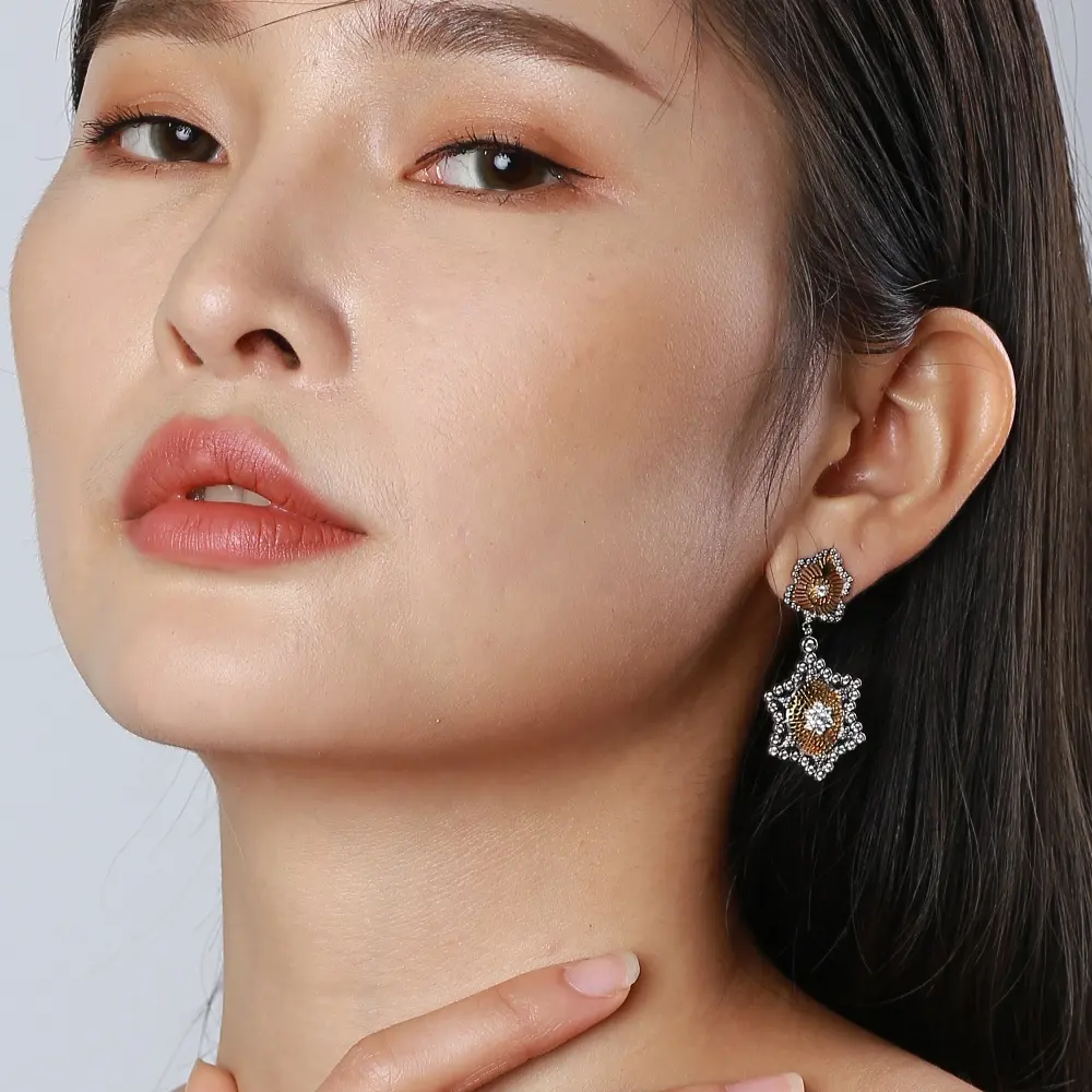 Designer Jewelry Famous Brands Colorful Earrings  Western Jewelry Crystal Beaded Earrings