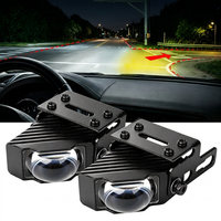 Projecteur de feux de brouillard auxiliaires pour voiture, grille de projecteur LED mince, projecteur bicolore pour voitures et camions