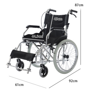 Aluminium Rolstoel Opvouwbaar Licht Kleine Draagbare Ouderen Reizen Gehandicapten Speciale Loopwagen 863 Handmatige Rolstoel - Product Image 5