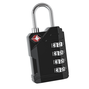 Serrure à combinaison à double levier certifiée <span class=keywords><strong>TSA007</strong></span>, en alliage de zinc à 4 chiffres, avec crochet TSA et serrure douanière - Product Image 3