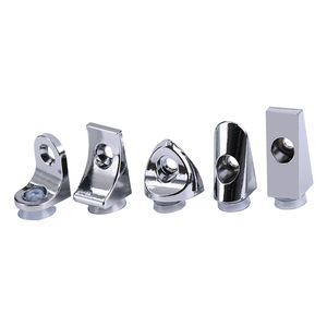 Top Home Furnishings Shelf Support Bracket Zinc Alloy Glossy Modern Simple <b>Wardrobe</b> Cabinet Partition Nail Durable Connector - Product Image 5
