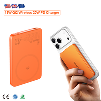 LDNIO PQ28 Qi2, Banco de Energía Magnético Inalámbrico de 15W, Carga Rápida PD de 20W, Banco de Energía Ultrafino de 5000mAh, Nuevo