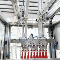 Machine d'emballage automatique de cartons pour bouteilles de thé, 1000-5000 BPH, 110V, pour bouteilles en verre et PET multi-matériaux