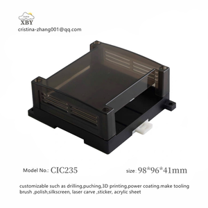 Caja de conexiones de Control Industrial Abs transparente <span class=keywords><strong>Carril</strong></span> <span class=keywords><strong>Din</strong></span> Caja eléctrica Plc Control Plc Caja de plástico 90*75*40mm CIC234 - Product Image 4