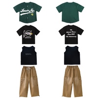 Costumes de danse jazz pour filles, tenues de performance de danse de rue de style japonais, shorts et pantalons de danse hip-hop pour enfants