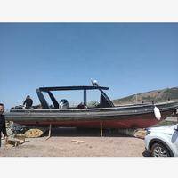 Bateaux de patrouille 10.5m en aluminium nervuré RHIB 1050 Orca Hypalon bon marché