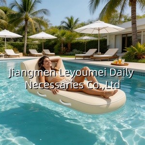 <b>Inflatable</b> Lounger Chair with Fabric Cover, Anti-Slip Wear-Resistant Soft Skin-Friendly Air <b>Sofa</b> for Pool Beach Outdoor Leisure - Product Image 3