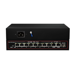 Switch PoE a 8 Porte 10/100Mbps con 2 Uplink Gigabit, 1 Slot SFP, 30W, 8 Porte PoE IEEE 802.3af/at, Custodia in Metallo - Product Image 1