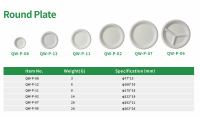 Assiettes jetables biodégradables rondes de 3 pouces en bagasse de canne à sucre, récipients pour soucoupes, vaisselle