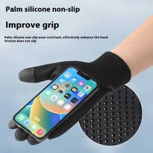 Guantes de ciclismo para exteriores de invierno para hombres y mujeres, guantes de esquí con pantalla táctil con forro polar, guantes de montar cálidos impermeables antideslizantes - Product Image 4