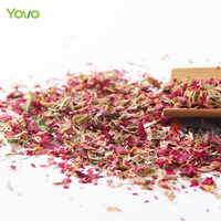 Vente en gros de poudre de pétale de fleur de rose séchée naturelle biodégradable Confettis de pétale pour la décoration de mariage