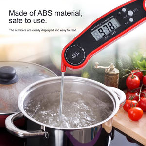 Thermomètre alimentaire numérique rapide et précis avec sonde en acier inoxydable 304, rétroéclairage et verrouillage de la température - Product Image 4