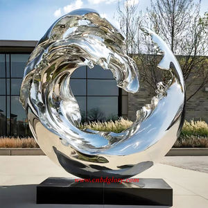 Fontaine en acier inoxydable Caractéristique de l'eau <span class=keywords><strong>Paysage</strong></span> Sculpture Décor Mode Métal Artisanat Ornement de Noël Technique de soudage - Product Image 5