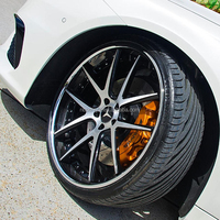Jantes en alliage d'aluminium forgé 2 pièces à tolérance d'assemblage parfaite, face usinée, lèvre polie, logo personnalisable, pour SLS AMG/A6 C8 Avant/