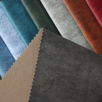 TMF4 Pays-bas 100% polyester velours bébé visage tissu d'ameublement 142cm OEM ODM chaîne tricoté velours impression pour canapés