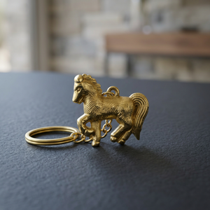 Porte-clés en laiton léger fait main mignon - Product Image 2