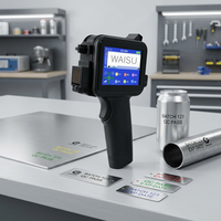Impresora de Inyección de Tinta Manual Multifunción de Alta Velocidad para Tela, Cuero, Piedra, Ladrillo, Cartón, Plástico, Metal, Tinta de Secado Rápido, Altura de Impresión de 12.7 mm