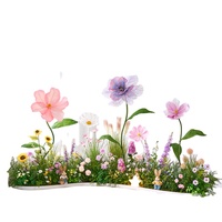 Maßgefertigte Künstliche Grünpflanzen-Simulation Große Gänseblümchen Papierblumen-Set Umweltfreundlich UV-Beständig für Thanksgiving