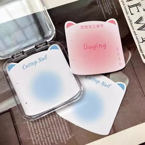 Cartoncino per unghie finte a forma di orecchie di gatto, personalizzabile, simpatico espositore per unghie, base in carta, design per stampa di istruzioni - Product Image 4