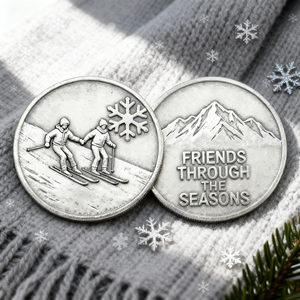Médaille de <span class=keywords><strong>ski</strong></span> personnalisée anti-ternissement, chaude pour l'hiver, médaille d'amitié, médaille de collection, médaille en métal gravée bon marché, artisanat, flocon de neige, médaille de <span class=keywords><strong>ski</strong></span> - Product Image 1