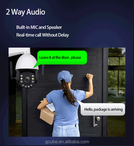 Cámara DE SEGURIDAD WiFi para exteriores PTZ 20X Zoom óptico Velocidad media Pan 360 ° Inclinación 105 ° Cámara CCTV inalámbrica de 8MP con dos antenas - Product Image 5