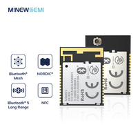 MinewSemi Ultra Longue Portée Nordique nRF52840 Sans Fil Bluetooth 5.0 Module Ble Basse Énergie Avec Certificat Mesh KC