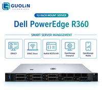Processeur Xeon de la série E-2400, solution informatique d'entreprise originale avec 3 ans de garantie, serveur rack Dell PowerEdge R360 1U