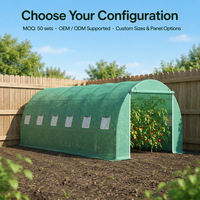 Serre de culture de jardin en polytunnel grand format 6x3x2m pour la vente en gros