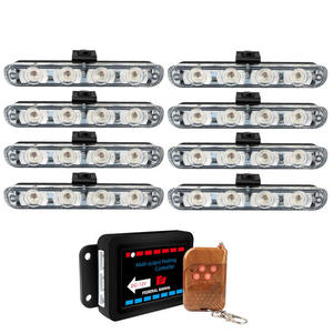 Nouvelle lampe de signalisation d'urgence sans fil télécommandée, lumière de décoration de voiture avec clignotants rouges et bleus, lampes d'avertissement automatiques - Product Image 3