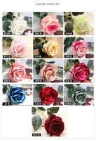 Nouvelle Collection : Rose Artificielle en Velours et Soie de 51 cm – Idéale pour Mariages, Halloween, Remises de Diplômes et Décoration Intérieure