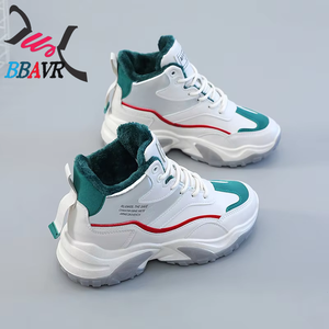 Chaussures décontractées pour femmes à plateforme, en velours, à tige haute, toutes saisons, pour l'hiver - Product Image 5