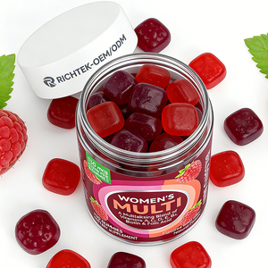 Gomitas Multivitamínicas para Mujer - Biotina, Ácido Fólico, Vitaminas A, <span class=keywords><strong>C</strong></span>, D, E, Complejo <span class=keywords><strong>B</strong></span>, Suplemento Dietético Diario - Product Image 3