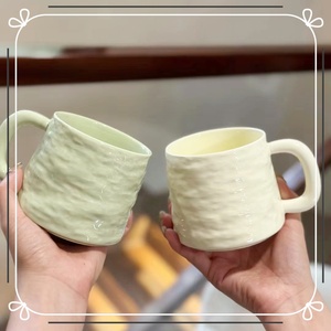 Minimalist Stone Texture Style Ceramic Tea Cup for Home Milk Coffee Breakfast Oatmeal Fruit Dessert Decorative - Product Image 4