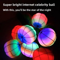 Ballon de fitness rebondissant lumineux style influenceur pour la danse carrée des personnes d'âge moyen et âgées, idéal pour les exercices d'épaules et de cou