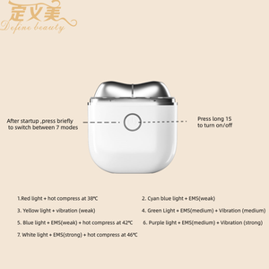 Heated Gua Sha Beauty <strong>Massager</strong> Skin-Relaxing Rechargeable Compact Design <strong>Facial</strong> Tool Vibration Face <strong>Massager</strong> - Product Image 2