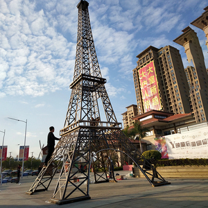 2026 Kim Loại Nghệ Thuật Thủ Công Mỹ Nghệ Bạc Màu 3M 10ft 20ft Tháp <span class=keywords><strong>Eiffel</strong></span> Cho Paris Đảng Sự Kiện Trang Trí - Product Image 2